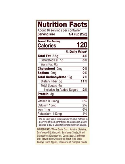 Bob's Red Mill Мюслі з фруктами, горіхами та гарбузовим насінням безглютенові 453 г, зображення 3