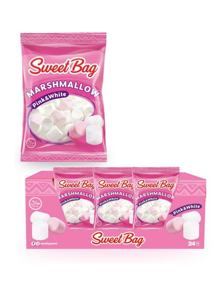 Sweet Bag Маршмеллоу-міні Рожевий-Білий 140 г, зображення 2