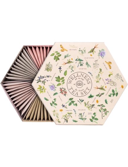 Чайний набір Оздоровчий Wellnes Tea Set Acorus 6 видів по 10 пакетиків-саше 105 г, зображення 2