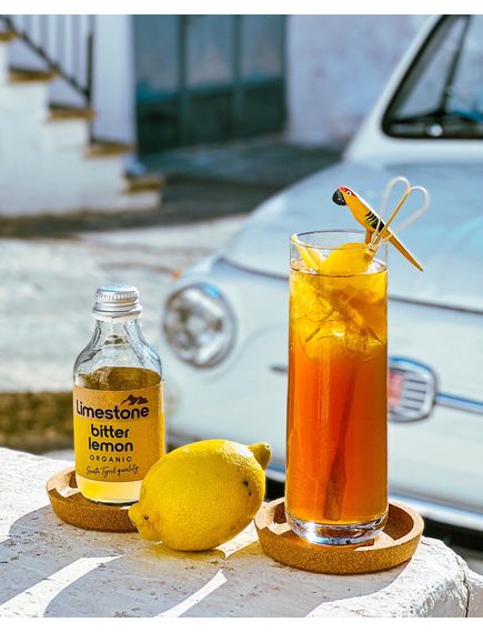 Limestone Тонік Гіркий Лимон напій сильногазований органічний 200 мл, зображення 2