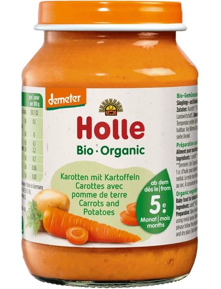Holle Пюре овочеве від 5 місяців Морква-Картопля органічне 190 г