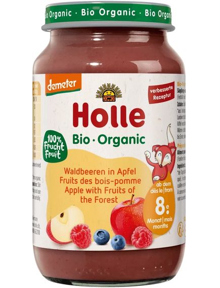 Holle Пюре фруктове від 8 місяців Лісові Ягоди-Яблуко органічне 220 г