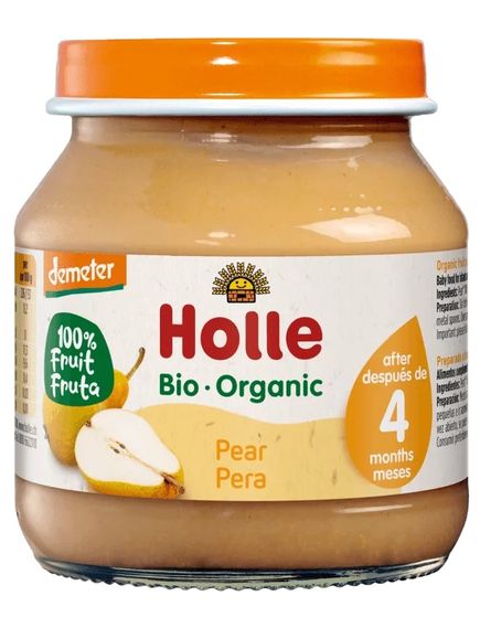 Holle Пюре фруктове від 4 місяців Груша 100% органічне 125 г