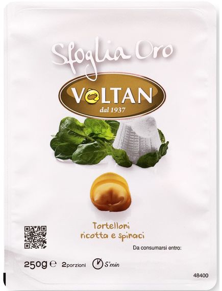 Voltan Emma Goirdani Тортеллоні Рікотта-Шпинат 250 г, зображення 2