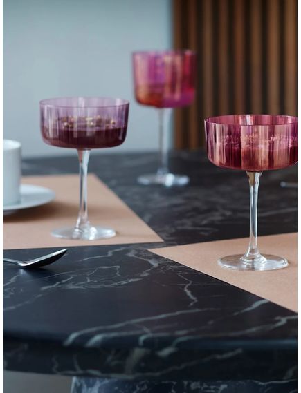 LSA Набір бокалів для шампанського Gems 230 мл 4 шт. Колір Гранат Асорті, зображення 5