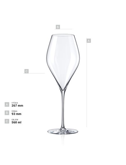 Rona Набір бокалів для червоного вина Swan 560 мл 6 шт., зображення 5