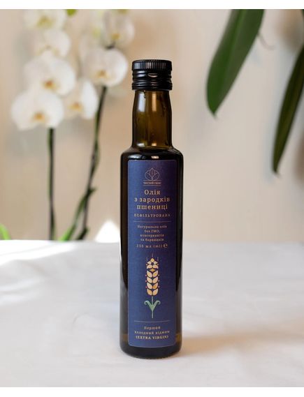 Чистий Смак Олія з зародків пшениці холодного віджиму 250 мл, зображення 2