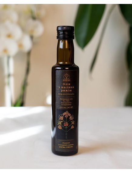 Чистий Смак Олія з насіння рижію холодного віджиму 250 мл, зображення 2