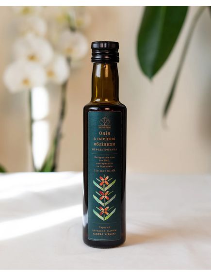 Чистий Смак Олія з насіння обліпихи холодного віджиму 250 мл, зображення 2