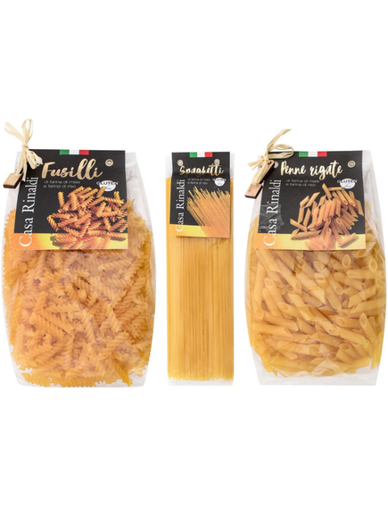 Casa Rinaldi Набір безглютенової пасти Спагетті+Пенне+Фузіллі 3 упаковки