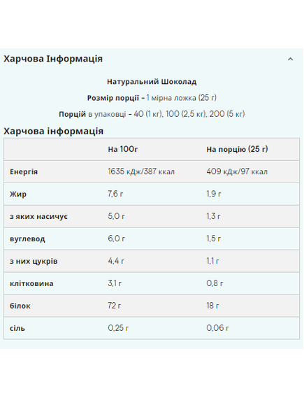 Impact Whey Protein - 2500g Natural Chocolate, зображення 2