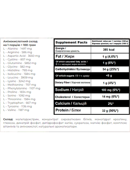 Super Mass Gainer - 2000g Forest fruit, зображення 2