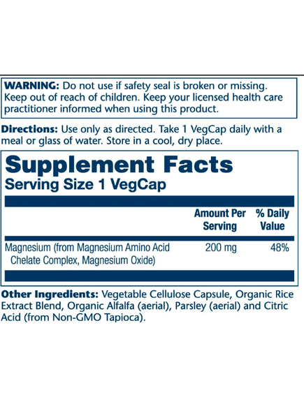 Magnesium 200mg - 100 vcaps, зображення 2