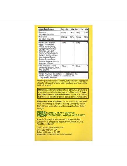 Kids Chewable Multivitamin - 120 tabs Orange and Berry, зображення 3