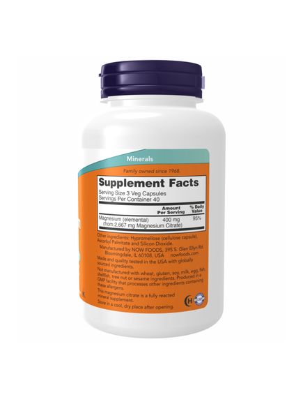 Magnesium Citrate - 240 vcaps, зображення 2