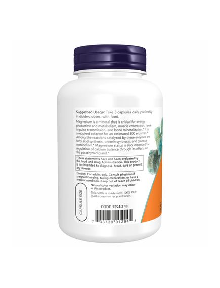 Magnesium Citrate - 240 vcaps, зображення 3