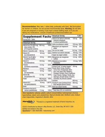 Nature's Way Alive! Мультивітаміни для чоловіків віком 50+ 50 таблеток, зображення 2