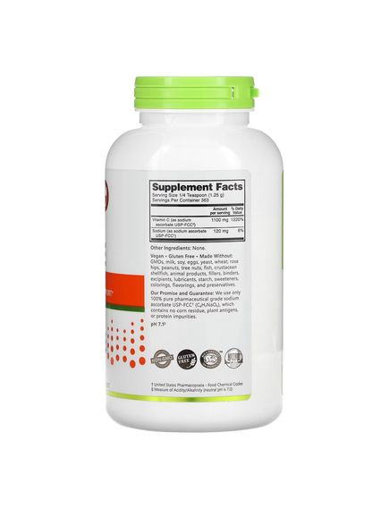 Sodium Ascorbate Powder - 454g, зображення 2