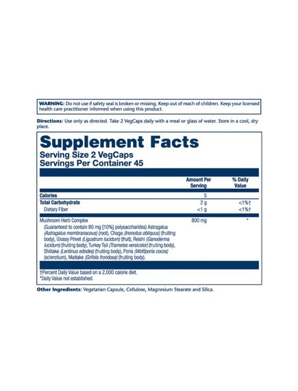 Mushroom Herb Complete - 90 vcaps, зображення 2