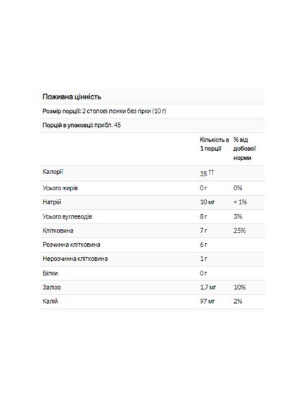 Psyllium Husks Whole - 4540g, зображення 2