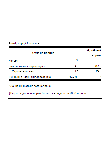 (07.06 Очікування) Psyllim Husks 610mg - 300caps, зображення 2
