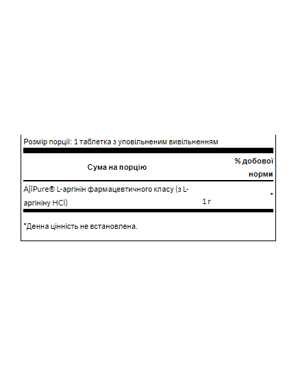(07.06 Очікування) L-Arginine 1000 mg - 90 Caps, зображення 2