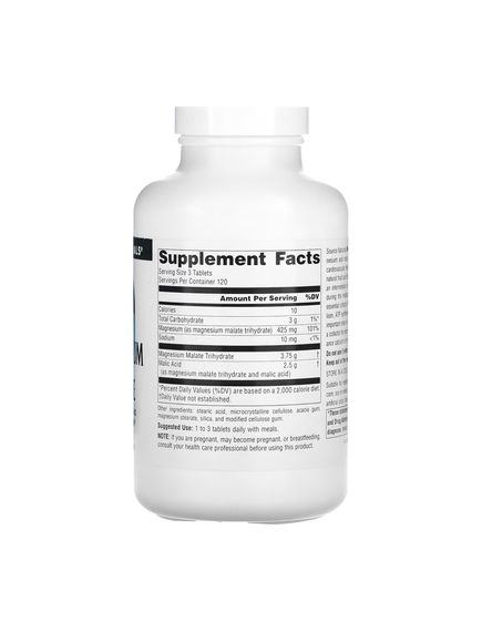 (15.06 Очікування) Magnesium Malate 1250mg - 360 tabs, зображення 2