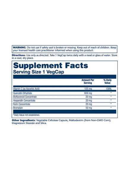 (14.06 Очікування) Mega Quercetin 600mg - 60 vcaps, зображення 2