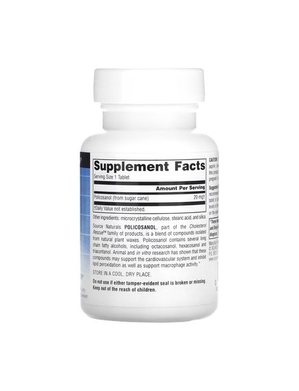 (15.06 Очікування) Policosanol 20mg - 60 tabs, зображення 2