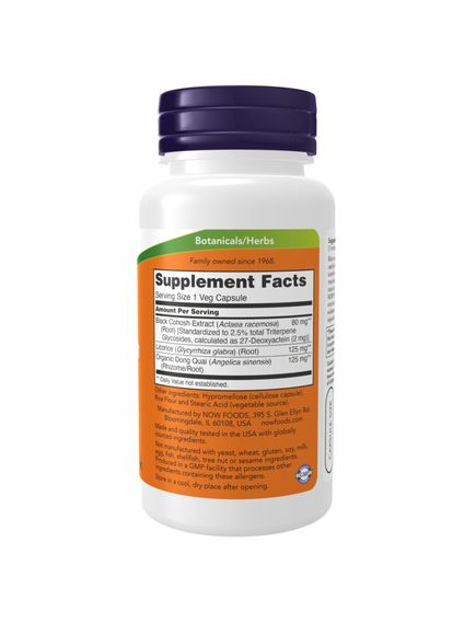 (12.07 Очікування) Black Cohosh 80mg - 90 vcaps, зображення 2