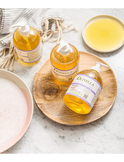 Olivella Мило рідке для лиця та тіла Оливкове Фіалка 500 мл, зображення 2