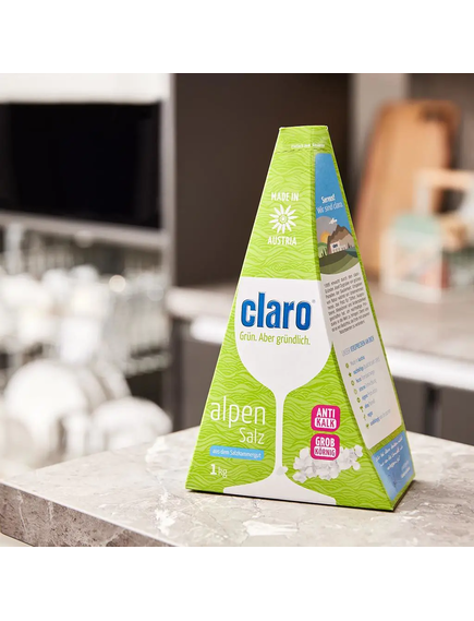 Claro Сіль для посудомийної машини Альпійська 1 кг, зображення 2