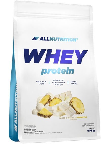 Allnutrition Whey Protein Сироватковий Протеїн Білий Шоколад-Ананас 908 г