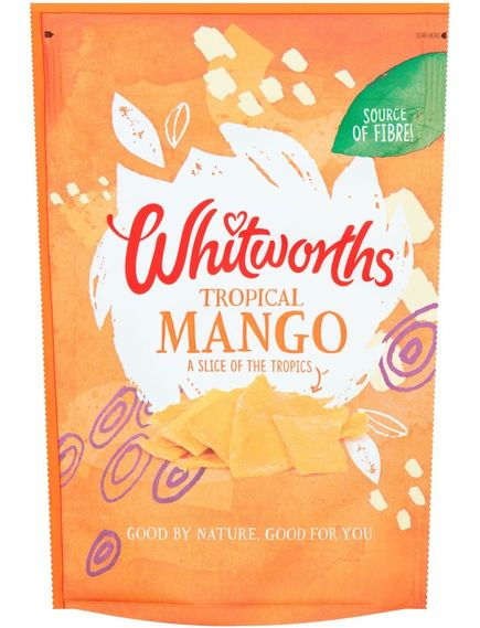Whitworths Манго сушений слайсами 60 г, зображення 2
