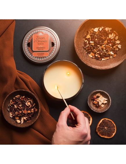 Tesori d'Oriente Свічка ароматична Квітка Лотосу 200 г, зображення 2