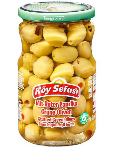 Koy Sefasi Оливки зелені фаршировані солодким червоним перцем 700 г