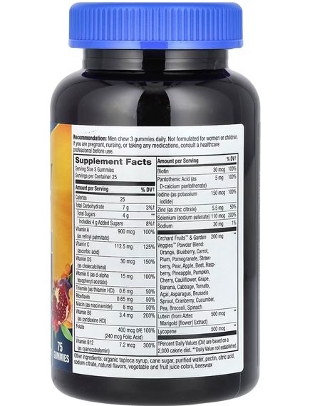 Nature's Way Alive! Мультивітаміни для чоловіків віком 50+ Преміум 75 жувальних таблеток, зображення 2