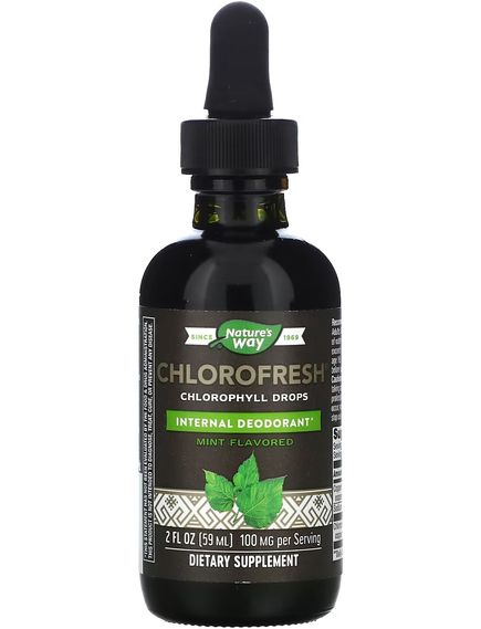 Nature's Way Chlorofresh Краплі з хлорофілом зі смаком м’яти 59 мл, зображення 3