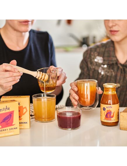 Mashie Чай розчинний концентрований Чорна Смородина-М'ята набір 4шт*40 мл, зображення 2