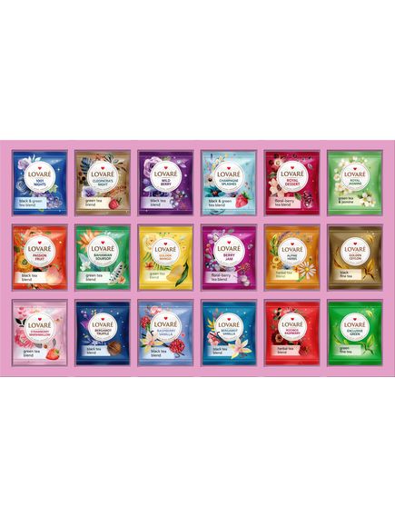 Lovare Чайний набір Great Partea Collection Колекція 18 видів по 5 шт., зображення 2