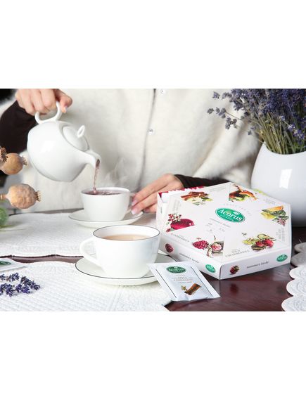 Чайний набір Літній Смак Summer Taste Acorus 6 видів по 10 пакетиків-саше 105 г, зображення 4