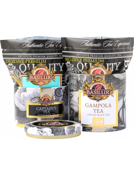 Basilur Чай чорний Капітанський&Гампола 2в1 в банці 100 г, зображення 2