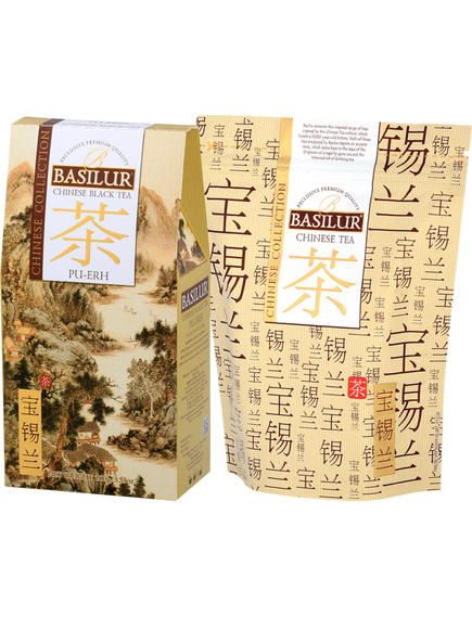 Basilur Чай чорний Китайський Пуер листовий 100 г, зображення 2