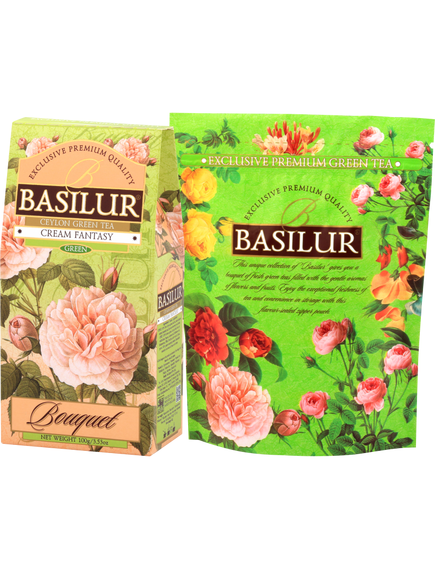 Basilur Bouquet Чай зелений Кремова Фантазія листовий 100 г, зображення 2