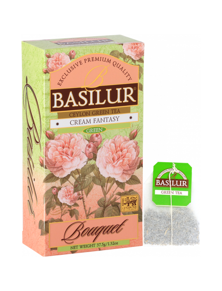 Basilur Bouquet Чай зелений Кремова Фантазія пакет 25шт*1,5 г, зображення 2