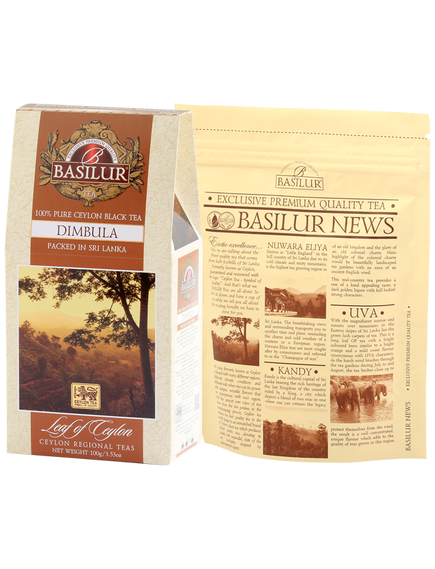 Basilur Чай чорний Лист Цейлону Дімбула листовий 100 г, зображення 2