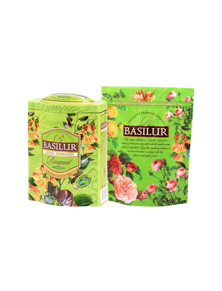 Basilur Bouquet Чай зелений Зелена Свіжість листовий 100 г, зображення 2