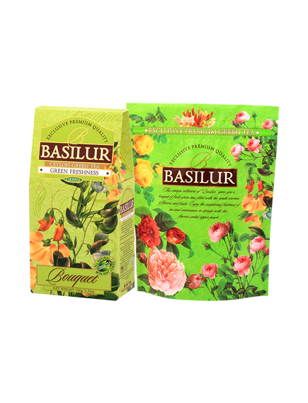 Basilur Bouquet Чай зелений Зелена Свіжість листовий 100 г, зображення 2