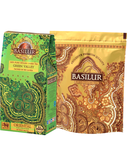 Basilur Oriental Collection Чай зелений Зелена Долина листовий 100 г, зображення 2