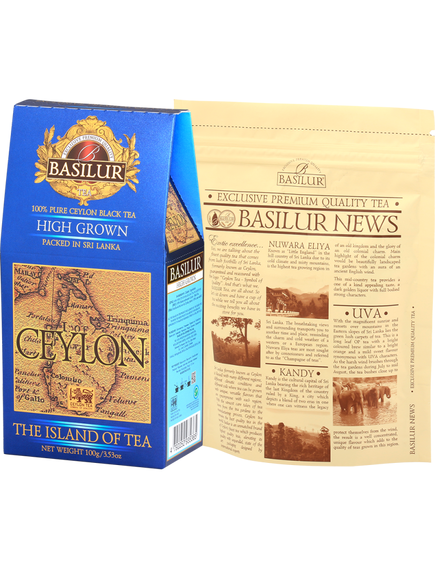 Basilur Чай чорний Чайний Острів Цейлон Високогірний листовий 100 г, зображення 2